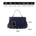 thumbnail image 2 of Bolso bandolera acolchado para mujer - Bolso de hombro con solapa, Cartera cuadrada pequeña con cadena de moda, Cartera de mano Adepaton BST3002826-2, 2 of 6