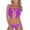 Purple, variant on Tassel Bikini Swimsuit Beaded Beach Fashion Tankini Set Stylish Swimwear For Women Summer Pool Party