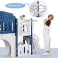 thumbnail image 5 of GARVEE 8-in-1 Toddler Playset with Slide Climber Basketball Hoop Tunnel for Ages 1-3 Indoor Outdoor, 5 of 12