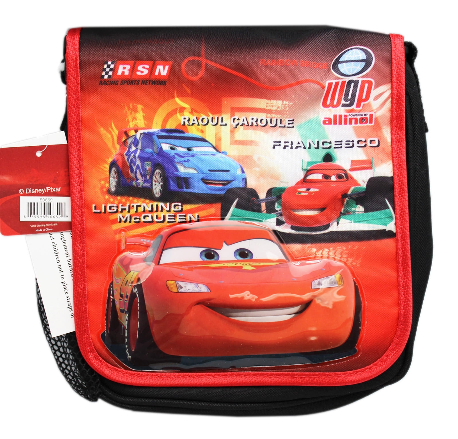 The Cars Lunch Bag No.95 McQueen Picnic Food Storage Cooler School Lunch Bag Box