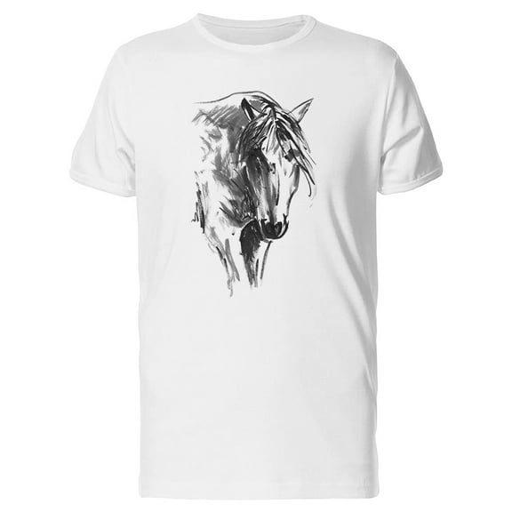 Sketch Of Horse Head Tee Men's -Image by Shutterstock