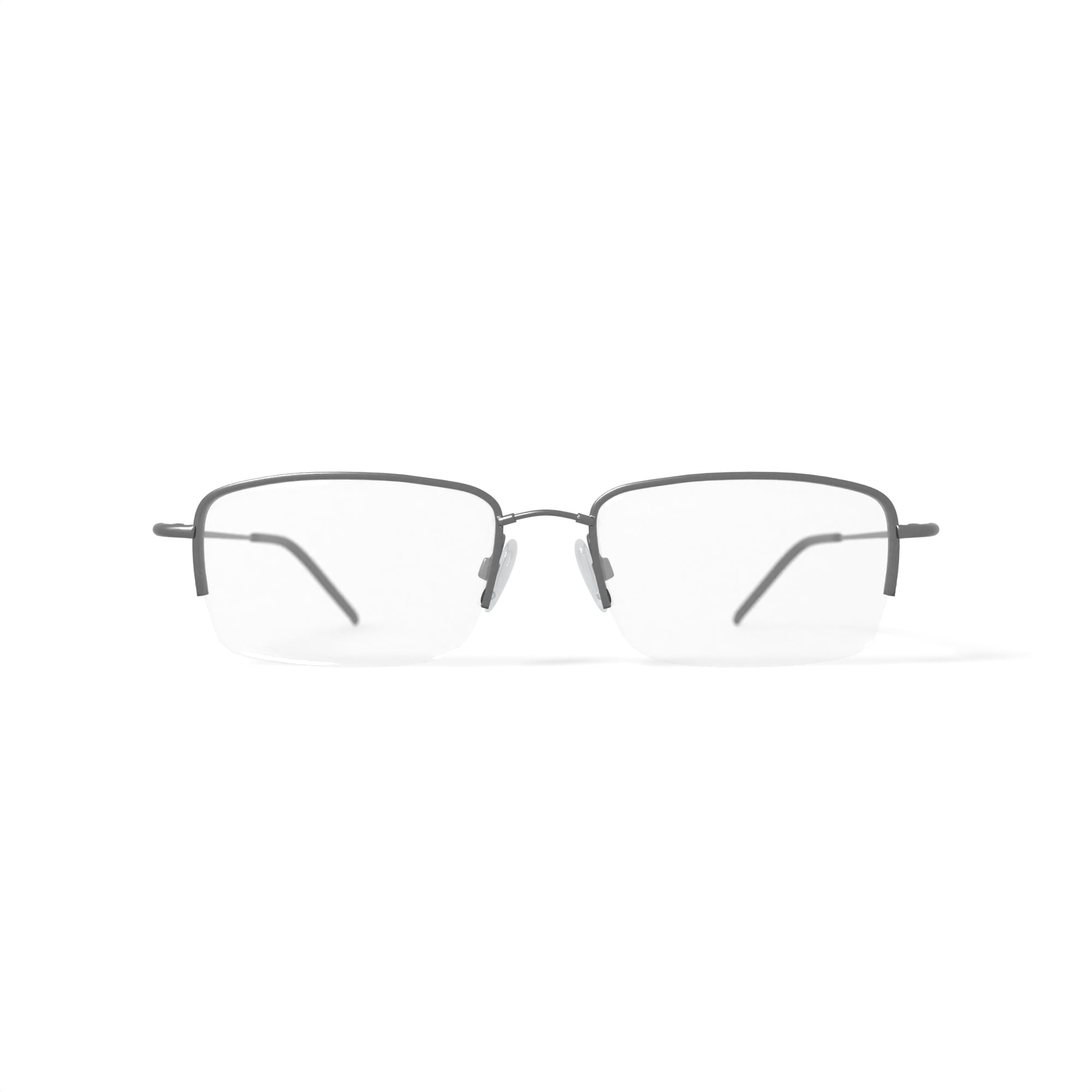 TiFlex Men's T1751 Rectangular Prescription Eyeglasses with Case, Dark Pewter