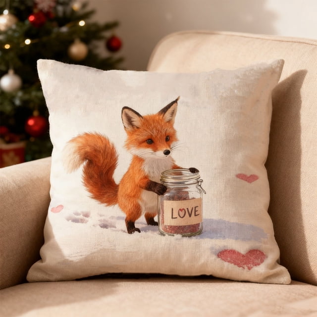 Fundas de almohada para San Valentín | Fundas decorativas con estampado de corazones para sofá y cama | Fundas de cojín cuadradas de terciopelo suave y corto | Regalos de decoración para parejas