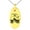 Gold, variant on Stainless Steel Letter R Initial 3D Monogram Engraved Small Oval Charm Pendant Necklace