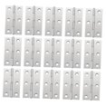 thumbnail image 3 of Mobutofu 20 Pcs Matériel de Meubles Charnière de Porte en Acier Inoxydable Argent pour Armoires, 3 of 7