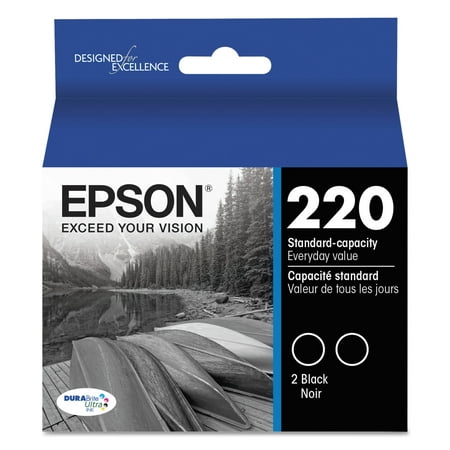 Epson T220120D2 (220) DURABrite Ultra Black Ink Cartridge, (Best E Cigarettes With Refillable Cartridges)