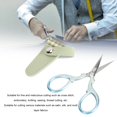 thumbnail image 3 of Stainless Steel Scissors Set with Leather Cover,  Blades, Ergonomic Design, Versatile Crafting Tool for Embroidery, Sewing, and Knitting, 3 of 7