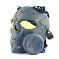 thumbnail image 2 of TopOne Tactical Gas Mask Full Face Single Fan Skull Covers Protective Mask for Outdoor Cs Game Masquerade Cosplay, 2 of 6