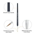 thumbnail image 4 of Uxcell #0 #00 #000 Bristle Dark Blue Wood Handle Detailing Paint Brush Set 2 Sets (6Packs), 4 of 6