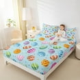 thumbnail image 4 of Manfei Kawaii Easter Egg Full Size Sheets, Colorful Polka Dots Bed Sheets, Teens Boys Girls Kids Sheet Sets, Super Cozy Room Decor, 4-Piece, 4 of 7
