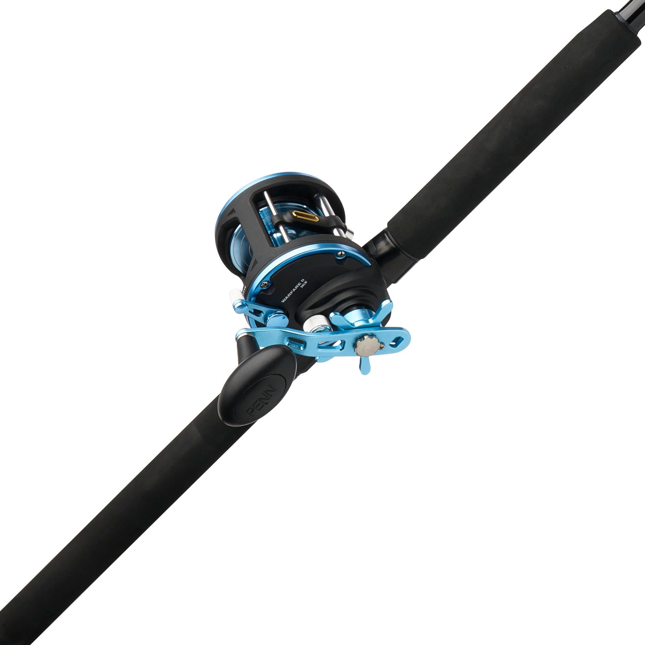 PENN Warfare II Level Wind Conventional Fishing Combo, 6'6" Medium Heavy Rod, 30 Size Reel