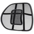 thumbnail image 1 of Ergonomic Lumbar Support Backrest Back Comfort Massage Black Black, 1 of 5