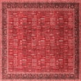thumbnail image 1 of Ahgly Company Indoor Square Oriental Red Industrial Area Rugs, 5' Square, 1 of 4