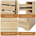 thumbnail image 4 of Wirrytor 3 Drawer  for Bedroom , Farmhouse Dresser with Storage Chests of Drawers with Full Extension Drawer Slides, Rustic Style, 4 of 9