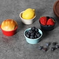 thumbnail image 4 of Ceramic Ramekins,4oz Souffle Dishes Bakeware Set for Home Kitchen Set of 6,Red, 4 of 5