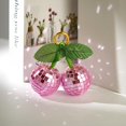 thumbnail image 5 of Cherry Bag Charm Disco Ball Mirror Cherry Keychain Purse Charm Cute Cherry Charm, 5 of 8