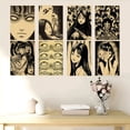 thumbnail image 3 of Pósteres Retro de Anime japonés de terror, Tomie Junji Ito, Papel Kraft de Manga, bricolaje, Vintage, habitación, hogar, Bar, cafetería, decoración, impresión artística, pintura de pared, 3 of 4