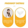 thumbnail image 5 of WEAVILUX 3-Pack White Plastic Earmuff Frame Holders for Comfortable Ear and Crafting Use, 5 of 8