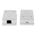 thumbnail image 3 of 2x Conector Ethernet de Red de Montaje en Pared en Superficie 1 Puerto 8P8C, 3 of 9