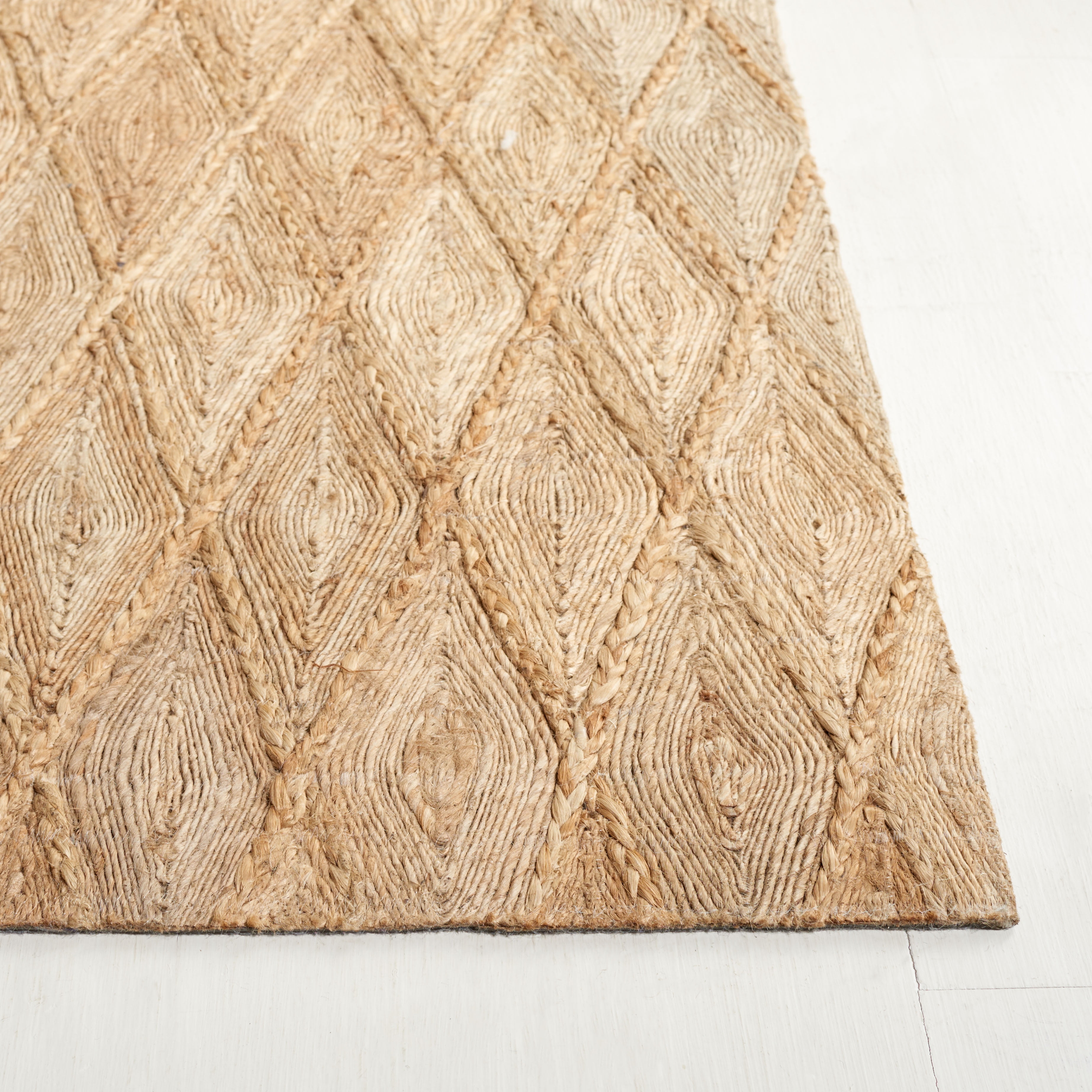SAFAVIEH Natural Fiber Ethelbert Geometric Area Rug, Natural, 6' x 9'