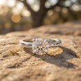 thumbnail image 4 of Rosec Jewels IGI Certified Lab Grown Diamond Engagement Ring - 0.98 Carat - E-VS1 Quality - with Jewelry Box, 925 Sterling Silver, US 4.00, 4 of 8