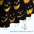 thumbnail image 6 of Halloween Themed Shower Curtain Spooky Ghosts Pumpkins Skulls Witches Black Cats Vintage Style,72x72in Shower Curtain, 6 of 6