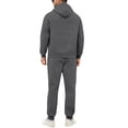 thumbnail image 6 of Men's Winter 2-Piece Casual Set, Solid Color Fleece Pullover Hoodie and Pants, Warm Lounge Wear For Everyday Cold Weather,Dark Gray,L, 6 of 8