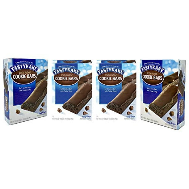 Tastykake Iced Fudge Cookie Bars, 4 Boxes