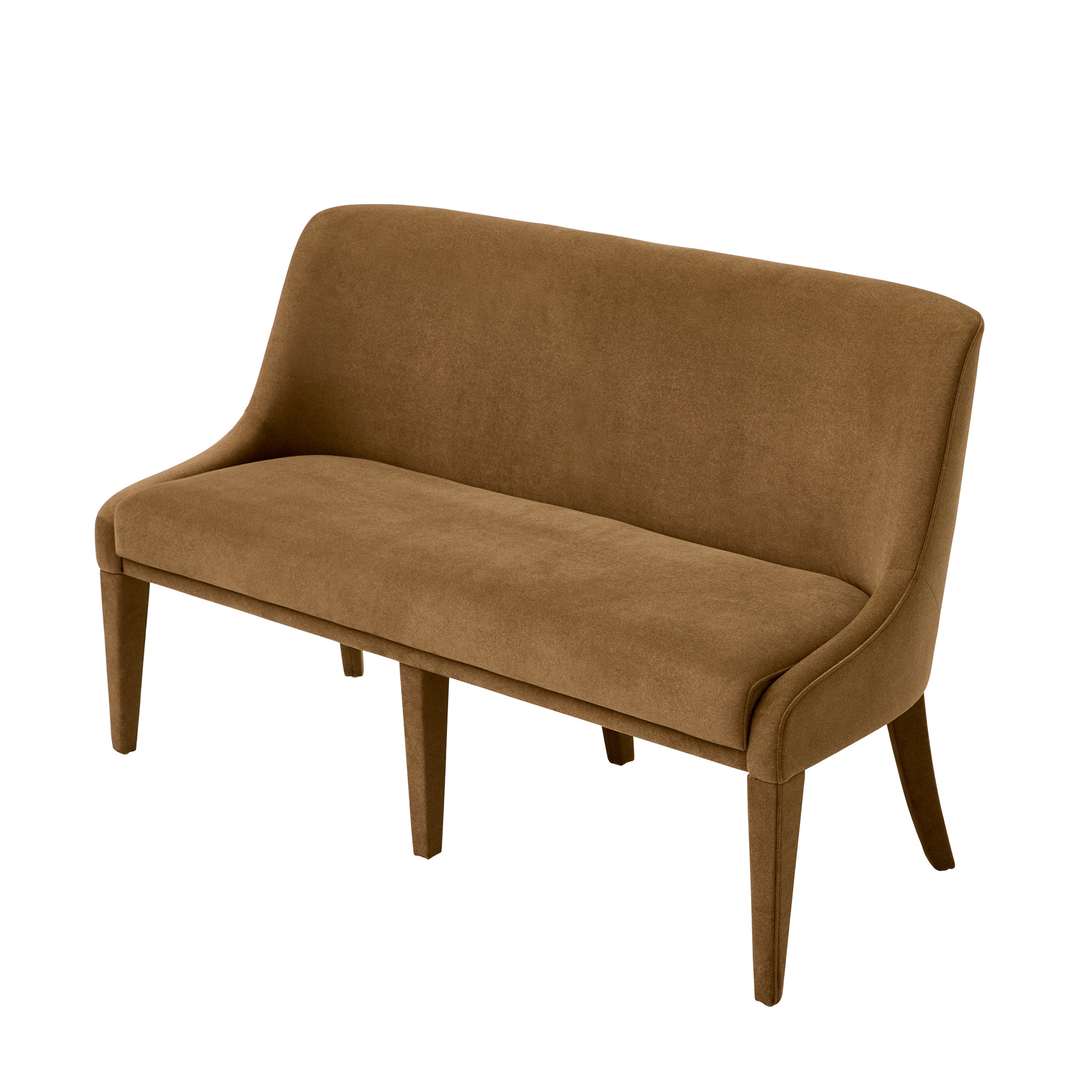 Better Homes & Gardens Windsor Upholstered Dining Bench, Tobacco