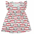 thumbnail image 1 of Robe de Baseball en Coton pour Bébés et Tout-Petites Filles, Robe de Sport, 1 of 1