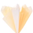 thumbnail image 1 of Papel de flor de algodón coreano de 60 hojas, papel de envoltura floral impermeable para ramos/embalaje de regalos [BlancoBeigeAmarillo], 1 of 6
