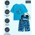thumbnail image 6 of iXtreme Boys Rash Guard Set - 2 Piece UPF50+ Quick Dry Short Sleeve Swim Shirt & Swim Trunks for Boys, 6 of 7