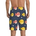 thumbnail image 3 of Daiia Cute Puffer Fish Mens Woven Stretch Pajama Short,Short Pajama Pants-Small, 3 of 9
