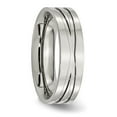 thumbnail image 5 of Stainless Steel Polished 6mm Grooved Band, 5 of 7