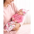 thumbnail image 5 of KIMI BEAR Newborn Baby Girl Layette Set 0-3 Months Shower Gift Sets 3 Packs Romper Pants Sets Long Sleeves Bodysuit with Hat Headband Gloves 9pcs Clothing Pink, 5 of 7