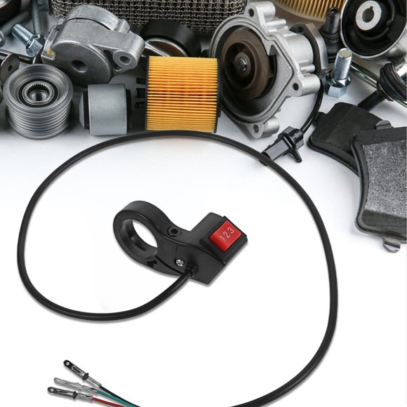 Houderco Interruptor Para Control De Velocidad Ajustable En Motocicleta Todoterreno Color Negro