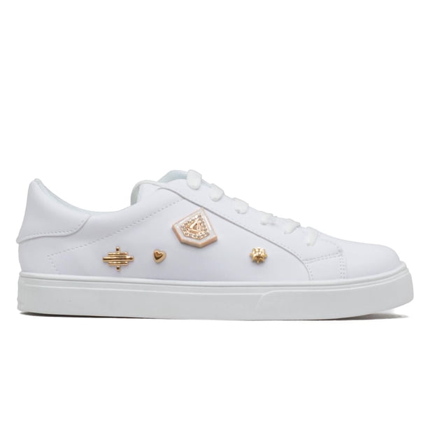 Tenis Para Mujer Lady bug Zmexico 2894D blanco 23.5