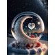 thumbnail image 1 of Juego de pintura de diamante 5D para niños adultos de 30 x 40 cm, bola de cristal junto al mar, manualidades de bordado de diamantes, juego de pintura de diamantes de imitación de cristal, adecuado pa, 1 of 5