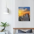 thumbnail image 3 of Creowell Fall Decor Lake at Sunset Ready to Hang Canvas Wall Art Picture 16x20in for Living Room Bedroom 16x20in, 3 of 3