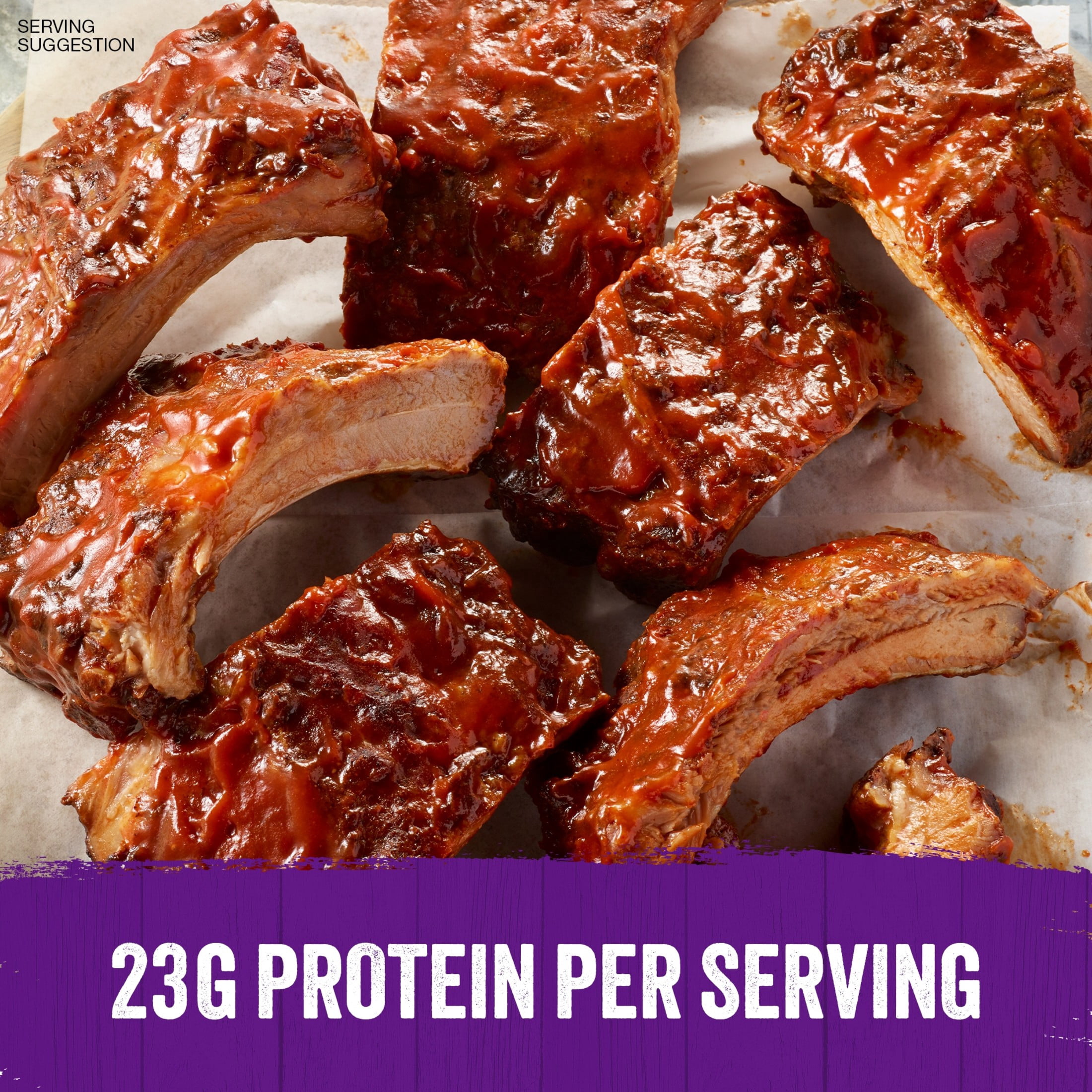 LLOYD'S Signature Smoked Baby Back Pork Ribs in BBQ Sauce, Refrigerated, 40 oz Plastic Package