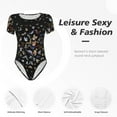 thumbnail image 6 of Easygdp Butterfly1 Women'S Waist-Cinching Short-Sleeved Onesie, Olastic Onesiet,Snaps At Bottom,Easy To Put On And Take Off - X-Large, 6 of 9