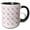 Black/White, variant on 3drose, Cute Pink Flowers and Unicorn Faces Pattern, 11oz Two-tone Yellow Mug