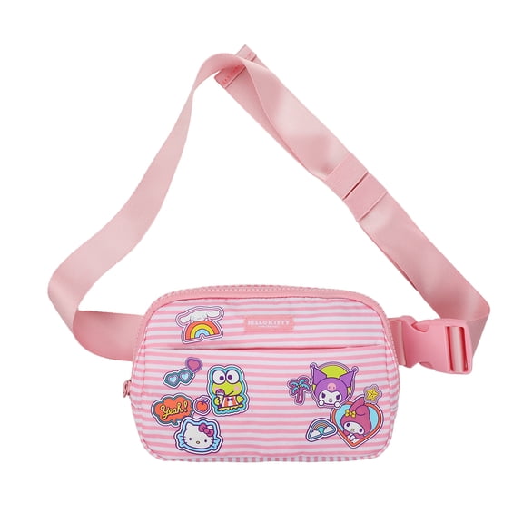Hello Kitty and Friends Sticker Stripe Fanny Pack / Sling Bag