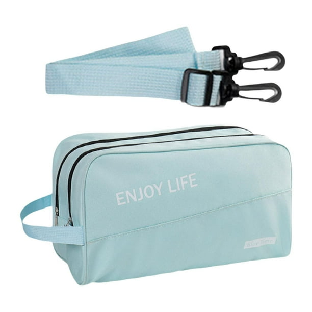 Bolsa de gimnasio, bolsa de lona, bolso de mano para mujer y hombre, multifuncional, ligera, para fin de semana, bolso de hombro para gimnasio, Azul