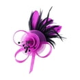 thumbnail image 4 of SRZYMJ Fascinators Hats with Feather for Women 2026 Derby Hats Small Tea Party Hat with Headband, 4 of 4