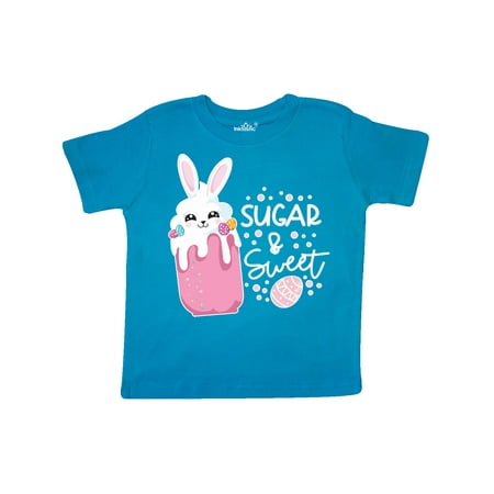 

Inktastic Easter Sugar and Sweet with Bunny in Milkshake Gift Toddler Boy or Toddler Girl T-Shirt