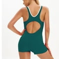 thumbnail image 5 of Giftesty Swim Suits for Women 2024 Women's Sports Swimwear Conservative Color-blocking Sexy Backless Swimwear,Green XXXL, 5 of 5