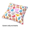 thumbnail image 3 of Throw Pillow Covers, Colorful Cartoon Shell Conch Soft Square Pillow Cases with Invisible Zipper for Couch Bed Sofa, Farmhouse Fall Home Decor 18"x18", 3 of 7