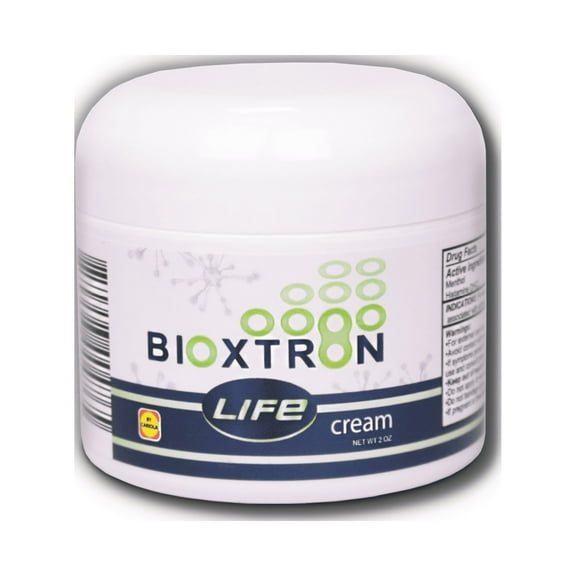 Bioxtron Life Cream Blue-Green Algae - Menthol - Support Inflammation - Muscle & Joint Pain - Cream Bottle 2 oz