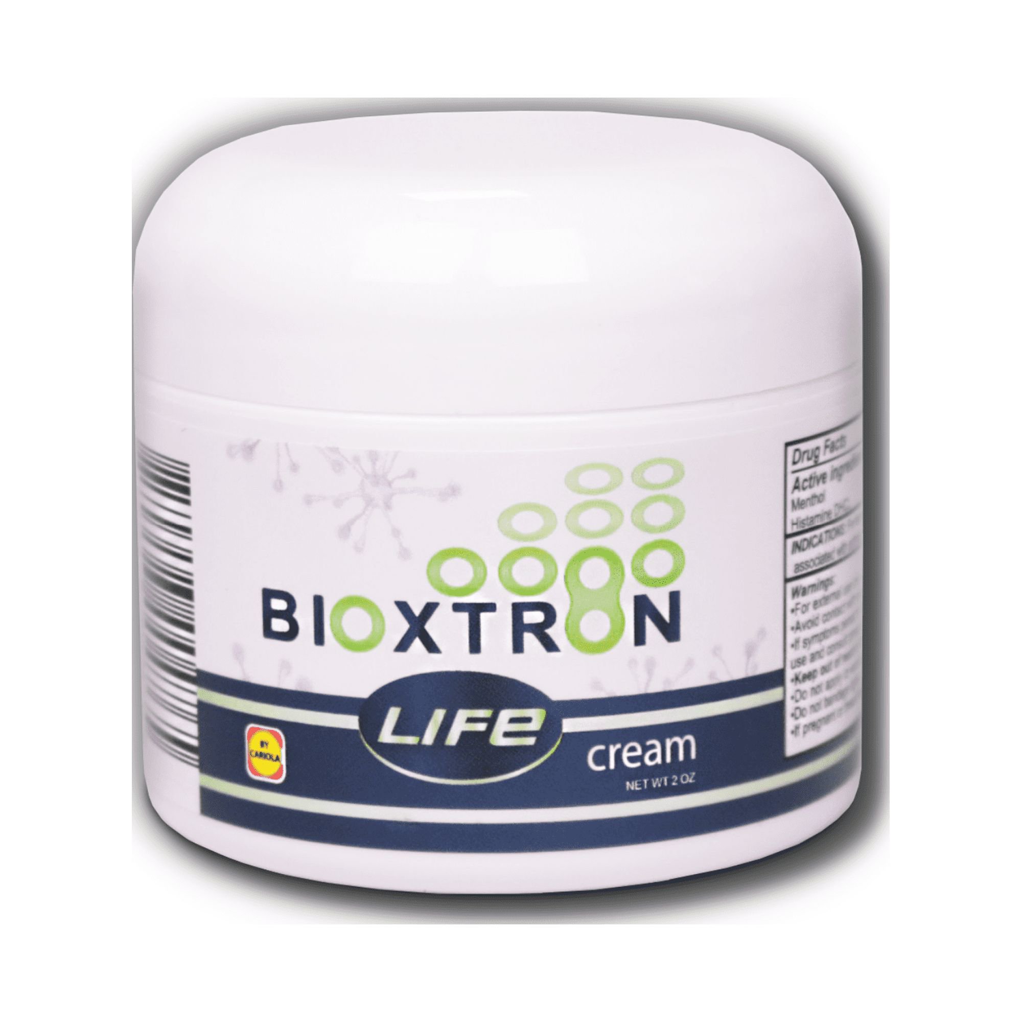 Bioxtron Life Cream Blue-Green Algae - Menthol - Support Inflammation - Muscle & Joint Pain - Cream Bottle 2 oz